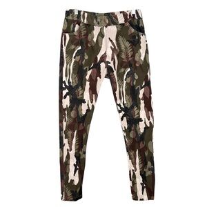 VENTI6 Jogger Pants Eastic Waist Floral Camo Stretch Size Medium